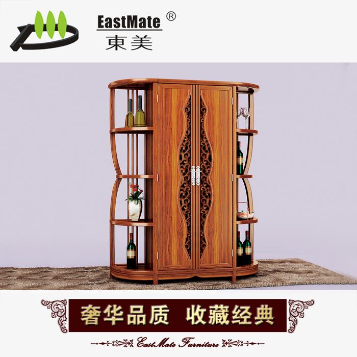 廠家直銷紅木家具 刺猬紫檀紅木酒柜 實木展示柜