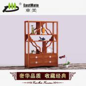 新古典紅木家具 中式間廳柜 實木隔斷柜  實木酒柜