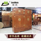 紅木家具 非洲黃花梨頂箱柜 實(shí)木衣柜 儲(chǔ)物柜東美
