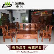 紅木家具 非洲黃花梨 小戰(zhàn)國沙發(fā)5件套實(shí)木中式組合沙發(fā)