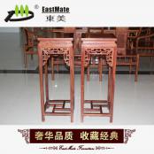 古典中式紅木家具 燈籠花幾 非洲花梨全實(shí)木高花架擱物架