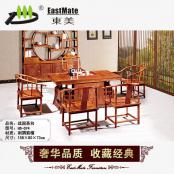 紅木家具 戰(zhàn)國(guó)茶臺(tái) 廠家直銷可定制 茶桌椅組合 紅木茶桌